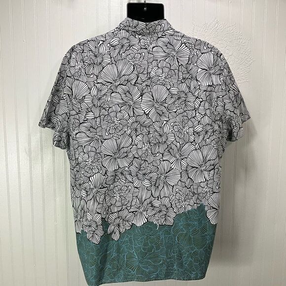 PERRY ELLIS Short Sleeve Hawaiian print shirt - Picture 4 of 6